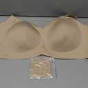 PoseFree Womens Seamless Wireless Supportive Bra Push Up Comfort Soft No Underwire Full Coverage T-Shirt Bra, 2XL