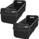 Sposuit Trunk Organizer for Car - 70L Collapsible Car Storage with 11 Pockets & Reinforced Handles, SUV Trunk Organizers for Grocery Cargo(Black, 2 Pack)