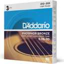 D'Addario Guitar Strings - Phosphor Bronze Acoustic Guitar Strings - EJ16-3D - Rich, Full Tonal Spectrum - For 6 String Guitars - 12-53 Light, 3-Pack