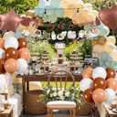 A Baby is Brewing Decorations Set - Coffee Theme Baby Shower Decoration with Banner Garland Cake Topper Balloons, A Baby is Brewing Gender Reveal Party Supplies for Boys Girls