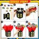 Soulchen 12 Sets Hero Themed Party Centerpieces Decorations Hero Action Sign Table Toppers with City Box Circus Sound Effect Cutouts and Sticks for Shower Party Birthday Decor