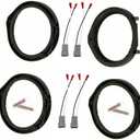 TEAMWILL 2 Pairs Car Speaker Adapter Board+Wiring Harness Connector for Honda-Civic 6.5"