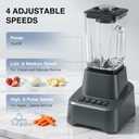 NEWBULIG Professional Countertop Kitchen Blender, 54oz Glass Pitcher