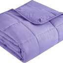 Topcee Weighted Blanket for Adults (25 lbs, 60" x 80") Queen Size Soft Cooling Heavy Blanket Sleeping, Apply to 240-260 lbs Body, Thick Breathable Blanket with Glass Bead, Easy Care, Purple 