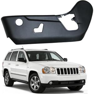 1XN97DX9AA 1UN79DX9AA Left Driver Seat Trim Panel Black Compatible with 2011-2020 Jeep Grand Cherokee Dodge Durango Driver Seat Track Cover