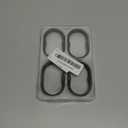 Goowin Shower Curtain Rings, 12 Pcs Shower Curtain Hooks, Oval Snap Shower Rings for Curtain, Metal Black Shower Curtain Rings Rust Proof, Glide Smoothly Shower Hooks for Shower Curtain Rod (Black)