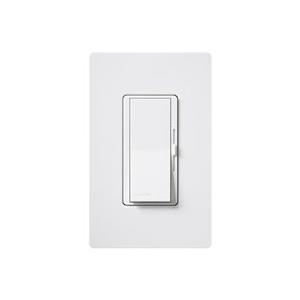 Lutron DV-600PH-WH White Diva 1-Pole Paddle Dimmer, 600W Max Capacity