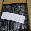 Bonpally Room Divider Curtain Rod, No Drilling Tension Rod for Room Separation, 4-10ft(H) 28-114inch(W) Adjustable Heavy Duty Floor to Ceiling Wall Divider Room Partition Privacy Separator, Black