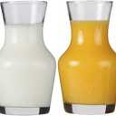 Lily's Home Individual Glass Wine Decanters, Miniature Personal Size Carafes Ideal for Dinner Parties and Wine Tastings, Makes Wonderful Gift (8.4 oz. Each, Set of 4)