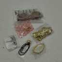 4pcs 70s Disco Costume Accessories for Women Halloween Party Cosplay Sunglasses Silver and gold disco earrings