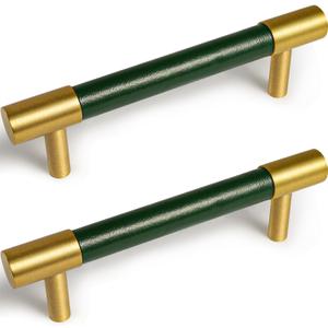 4 Pack 5 Inch Barn Door Handle Sliding Door Pull Handle High Performance Handle Cabinet Door Drawer Kitchen Knobs Bathroom Heavy Duty Hardware Handle, Green, M