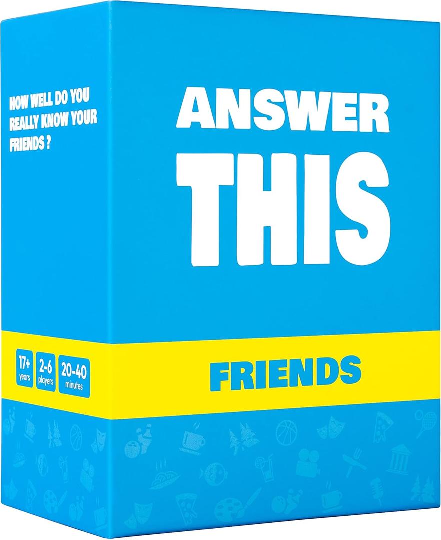Answer This - Friends - How Well Do You Know Your Family & Friends? - Fun Easter Party Card Game for Teens & Adults - Great Conversation Starter