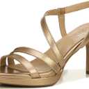 Naturalizer Women’s Brenta Heeled Sandal (Beige) 9