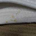 Dahey Jute Spliced Cotton Rope Plant Basket Modern Woven Storage Basket for 10.5" Floor Indoor Planter, Decorative Flower Pots Cover Laundry Bin with Handle Rustic Home Decor, White and Beige