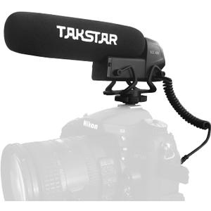 TAKSTAR Camera Shotgun Microphone, SGC-600 Video Microphone for iPhone, Android Phone, Canon/Nikon/Sony Camera&Camcorder, 3.5mm Video Mic with Shock Mount, Windscreen for YouTube Vlog