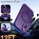 CANSHN Magnetic for iPhone 14 Plus Case, Upgraded [Full Camera Protection] [Compatible with Magsafe] [Translucent Matte] Shockproof Protective Phone Case for iPhone 14 Plus 6.7" - Deep Purple
