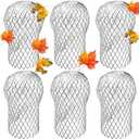 6 Pack Downspout Guard Filter, Gutter Downspout Guard Gutter Guard Strainer Mesh Aluminum Expandable Gutter Screen, Gutter Protector from Leaves Debris Clogging