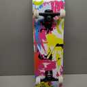 WhiteFang Skateboards for Beginners, Complete Skateboard 31 x 7.88, 7 Layer Canadian Maple Double Kick Concave Standard and Tricks Skateboards for Kids and Beginners