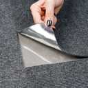 CUCOS Carpet Tiles 24" x 24" Peel and Stick, Self-Adhesive Square Carpet with Soft Pad, Non-Slip Floor Tiles Easy DIY for Bedroom, Living Room - 20 PCS (Dark Gray)