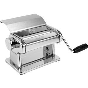 MARCATO Made in Italy Atlas 150 Slide Manual Pasta Machine, Chrome Steel. For Lasagne, Fettuccine, Tagliolini, Sugar paste, Bread dough (21 x 14 x 14 cm)