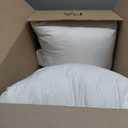 Extra Thick and Full Set of 2 Plump Cotton Fabric Throw Pillow Inserts, Overfilled Cushion Filler, 18 X 18 Inches