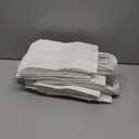 RACETOP 100 Pack Small Gift Bags 5.8x3.2x8.25 Inch White Kraft Paper Bags with Handles Bulk, Retail Shopping Bag for Birthday Party Favors, Grocery, Wedding, Craft