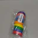 Hutou 8 Rolls Colored Masking Tape Rainbow Colors Painters Tape Colorful Craft Art Paper Tape Labeling Arts Crafts Decorative Coding Decoration Supplies, 0.6 Inch x 16 Yard, 8 Colors (Bright)