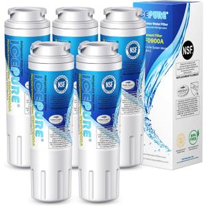 ICEPURE UKF8001 Replacement Refrigerator Water Filter For Maytag UKF8001, UKF8001AXX, Whirlpool 4396395, EDR4RXD1, 469006, EveryDrop Filter 4, RWF0900A, 5PACK