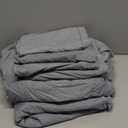 Mueller UltraTemp 6 PC Queen Sheet Set - Ultra-Soft Luxury Series, Cooling & Breathable Hotel Luxury Bed Sheets, Deep Pocket Wrinkle-Free Oeko-TEX, Light Gray