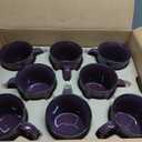 Set of 16 Ceramic Campfire Mugs 15 Oz, Purple Coffee & Tea Cups for Home, Work, Travel, Camping Customizable, Great for DIY, Events, Companies, 16 Count