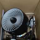 Vornado Pivot3 Compact Air Circulator Fan with Pivoting Axis, 3 Speed Settings, Removable Grill for Cleaning, Perfect for Home, Office, Dorm Use, Black