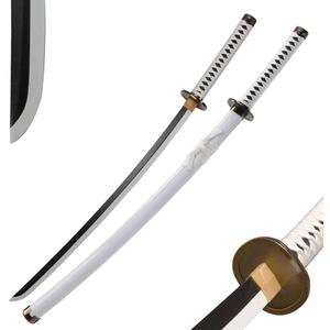UMANI® Anime Samurai Sword Demon Slayer Sword 41 Inch Decorative Collectible Sword (Wooden)(MGTT) (1007-ZORRO White)