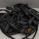 Garden Hose 50ft, Made of TPE(Not PVC), Ultra-Light & Flexible Water Hose with Solid Brass Fittings, Non-Shrinking, Easy to Storage, Drinking Water Safe Material, All-weather, Black, Newbox