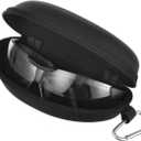 Anti-fog Safety glasses Industrial Goggles with Clear Wrap-Around Lenses, Shooting Safety glasses with Anti-Scratch UV400 protection Eyeglasses, Adjustable