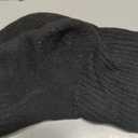 Gildan Men's Polyester Half Cushion Crew Socks (12 Pairs) (Black)