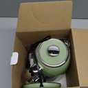 Pukomc Electric Kettle,1.7L Stainless Steel Electric tea kettle with Temperature Gauge, Fast Boiling, Auto Shut - off, BPA - Free, Boil - Dry Protection, (Retro Green)