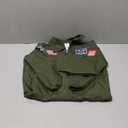 fun shack WW2 Flight Suit Pilot Costume for Kids, Army Outfit, Fighter Pilot Uniform, US Air Force Gear (Small, Green)