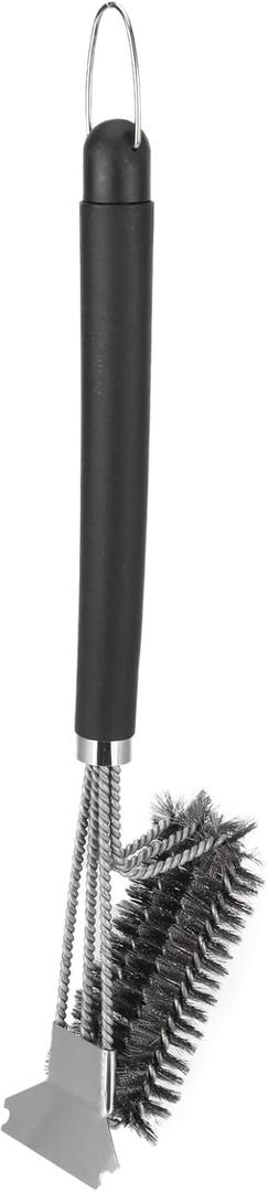 Grill Brush, Grill Scraper Stainless Steel BBQ Brush Single Head Barbecue Cleaning Brush Scraper Kitchen Accessories
