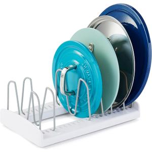 YouCopia StoreMore Adjustable Pot Lid Organizer, Standard, White