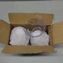 Elsjoy Set of 12 Plastic Reusable Dessert Bowls, 5.7 oz Unbreakable Small Appetizer Cup Clear Snack Bowls, Plastic Ice Cream Serving Bowls for Candy, Nuts, Fruits