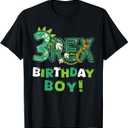 Three Rex 3rd Birthday Third Dinosaur 3 Year Old T-Shirt 3T