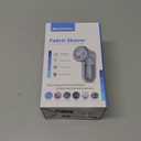 BEAUTURAL Fabric Shaver and Lint Remover, Sweater Defuzzer with 2-Speeds, 2 Replaceable Stainless Steel Blades, Battery Operated, Remove Clothes Fuzz, Lint Balls, Pills, Bobbles Gray