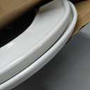 Bemis 7300SLEC Slow Close Toilet Seat, Easy Clean Hinges and Durable Plastic Seat, Made in USA, Elongated, White