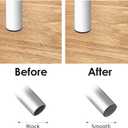 8Pcs Rubber Plug, Round Plastic Cap, Plastic Plugs for Round Holes Pipe Caps, Hardware Plugs End Caps for Rounds Metal Tube or Car Wiring Furniture