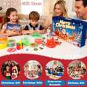 Christmas Slime Kit - Xmas Slime Non-Sticky, Soft, Stretchy, Slime Party Favors for Kids, Perfect for Christmas Stocking Stuffers, for Girls Boys