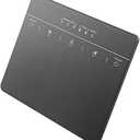 Wired & Wireless Metal Touchpad for PC Computer & Laptop, Rechargeable Trackpad Travel-Friendly Bluetooth & USB Mouse Pad for Windows 7/10/11, Black