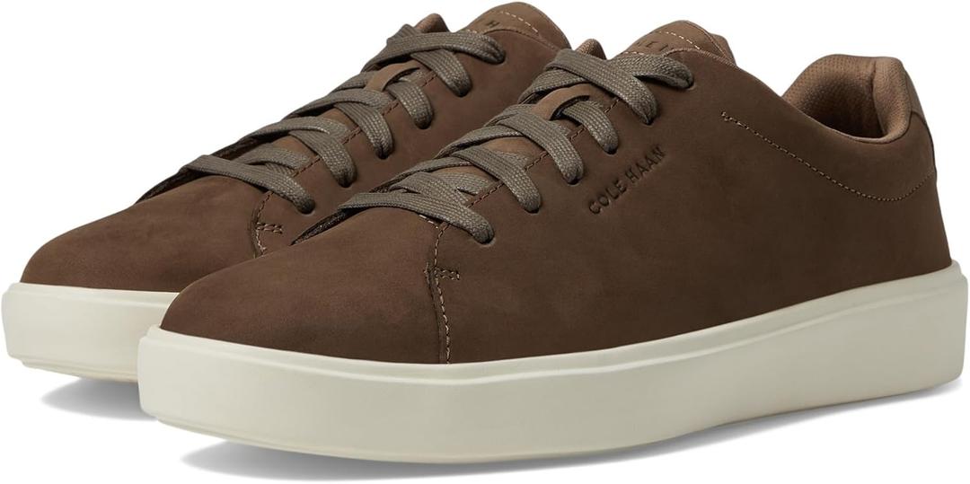 Cole Haan Mens Grand Crosscourt Traveler Sneaker, Truffle Nubuck/Ivory, 11-W US