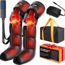 Gifts for Mom Dad Seniors, Leg Compression Massager with Heat, Air Compression Boots for Circulation & Pain Relief, 6 Modes, 9 Intensities, 3 Heating