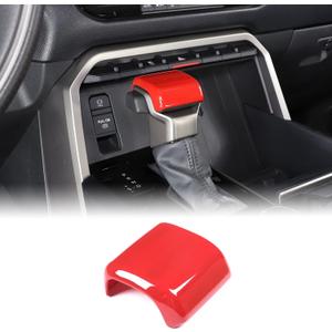 Aunginsy Car Gear Shifter Hand Brake Trim Cover Compatible with Toyota Tundra 2022+, Sequoia 2023+ & Tacoma 2024+, Automatic Center Console Gear Shift Head Knob Scratch Protector Cover ABS Accessories