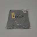 Ekouaer Womens Pajama Sets 2 Piece Cotton Pjs Button Down Sleepwear Short Sleeve Lounge Set with Pockets,(Large, Grey)